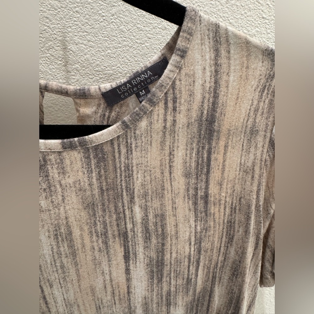 Lisa Rinna Collection Women's Tan Top size medium - Picture 2 of 6
